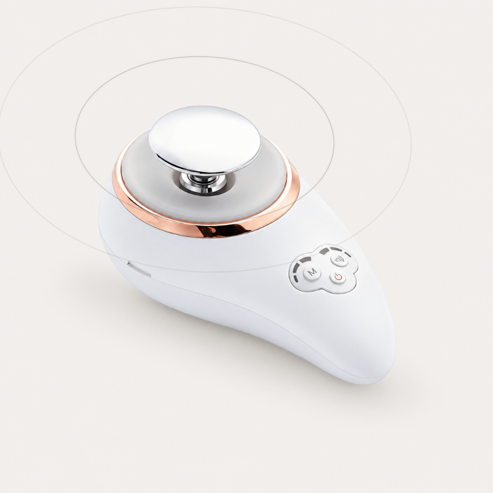 VAT Glow Prime with the smooth round massage head