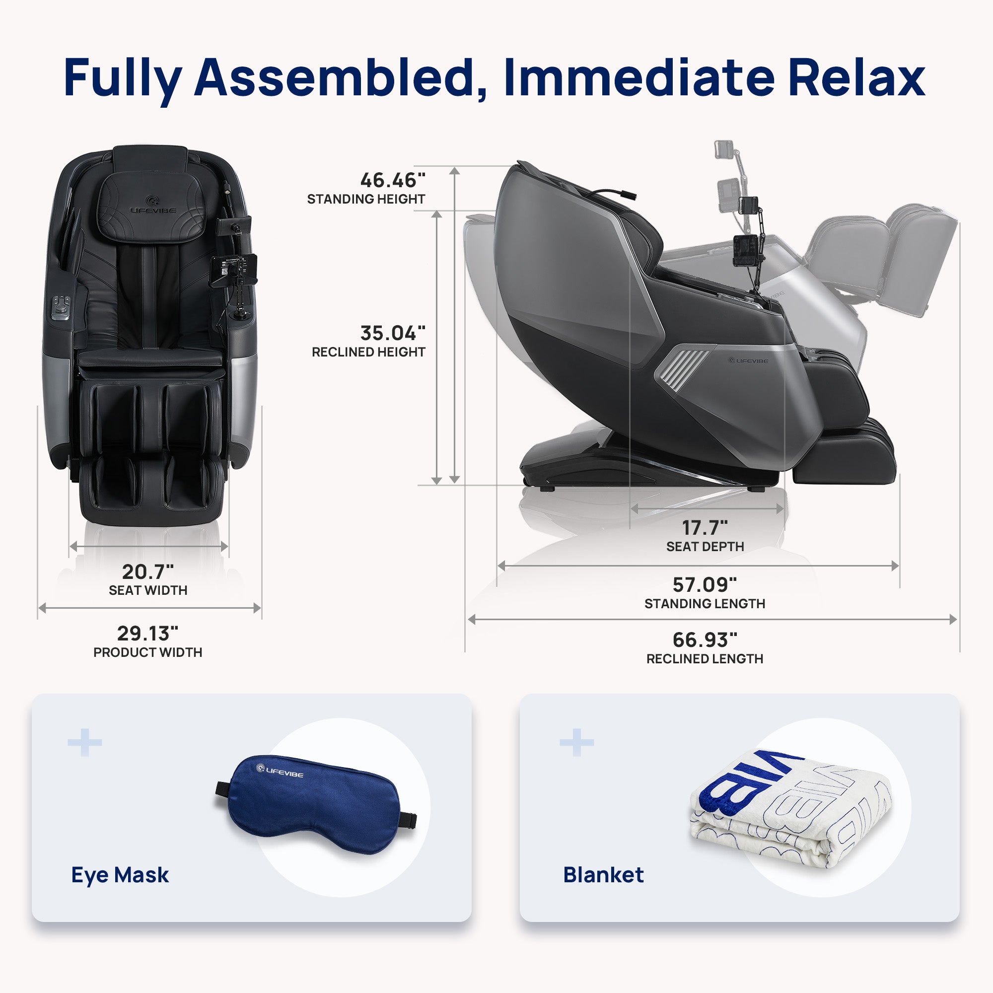 Vibroacoustic Therapy 3D Massage Chair Prime