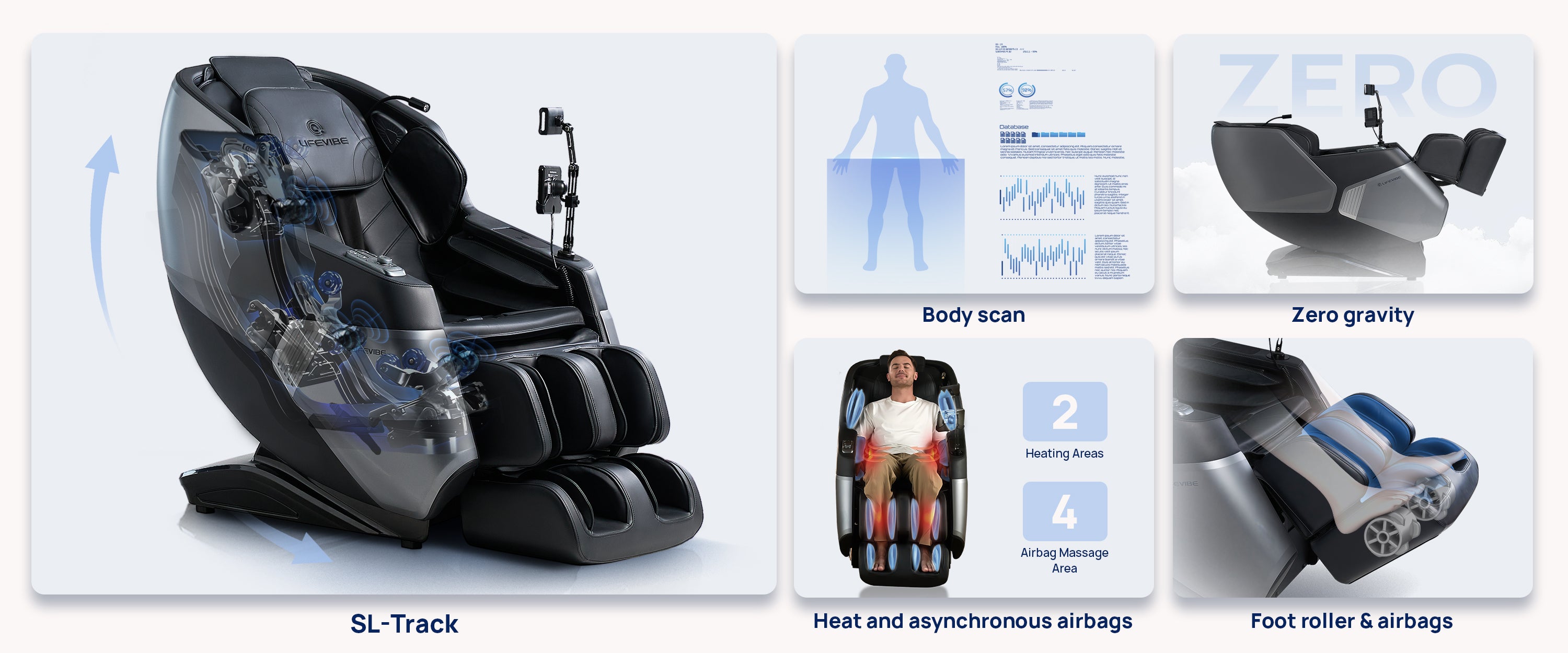 Lifevibe® Prime VAT 3D Massage Chair Black – Home Vibroacoustic