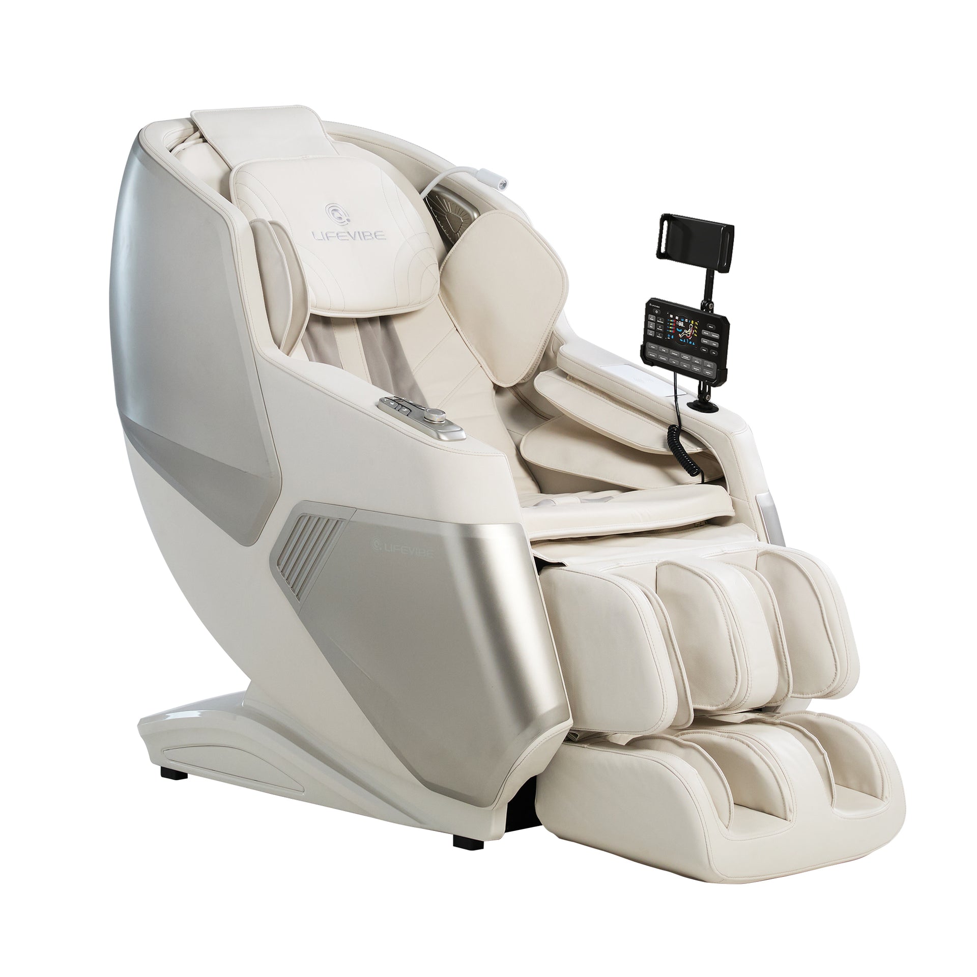 Lifevibe Prime VAT 3D Massage Chair White Advanced Home Massage Lifevibe Prime VAT 3D Massage Chair White Advanced Home Massage